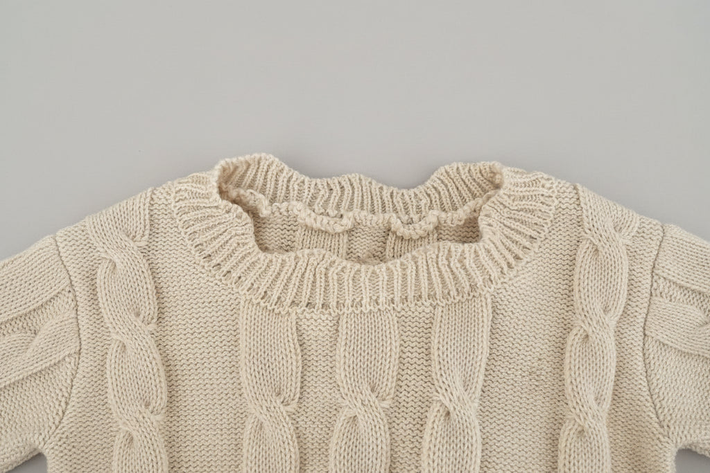 אפודה סרוגה בגווני קפה