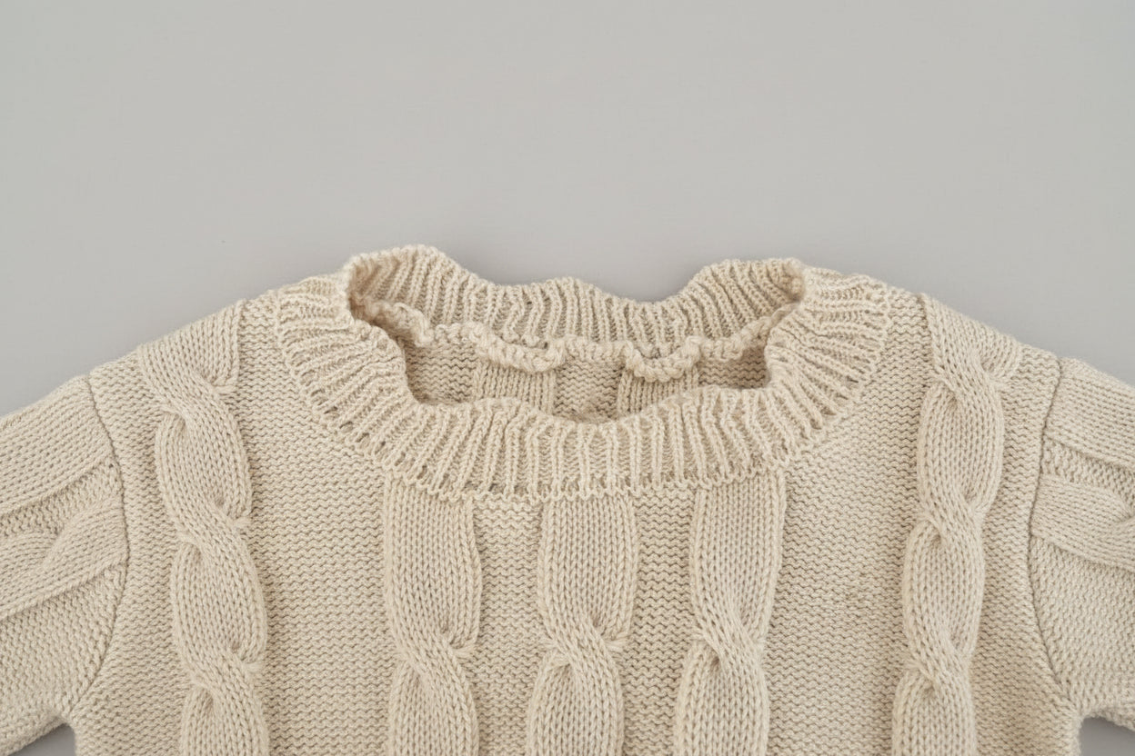 אפודה סרוגה בגווני קפה