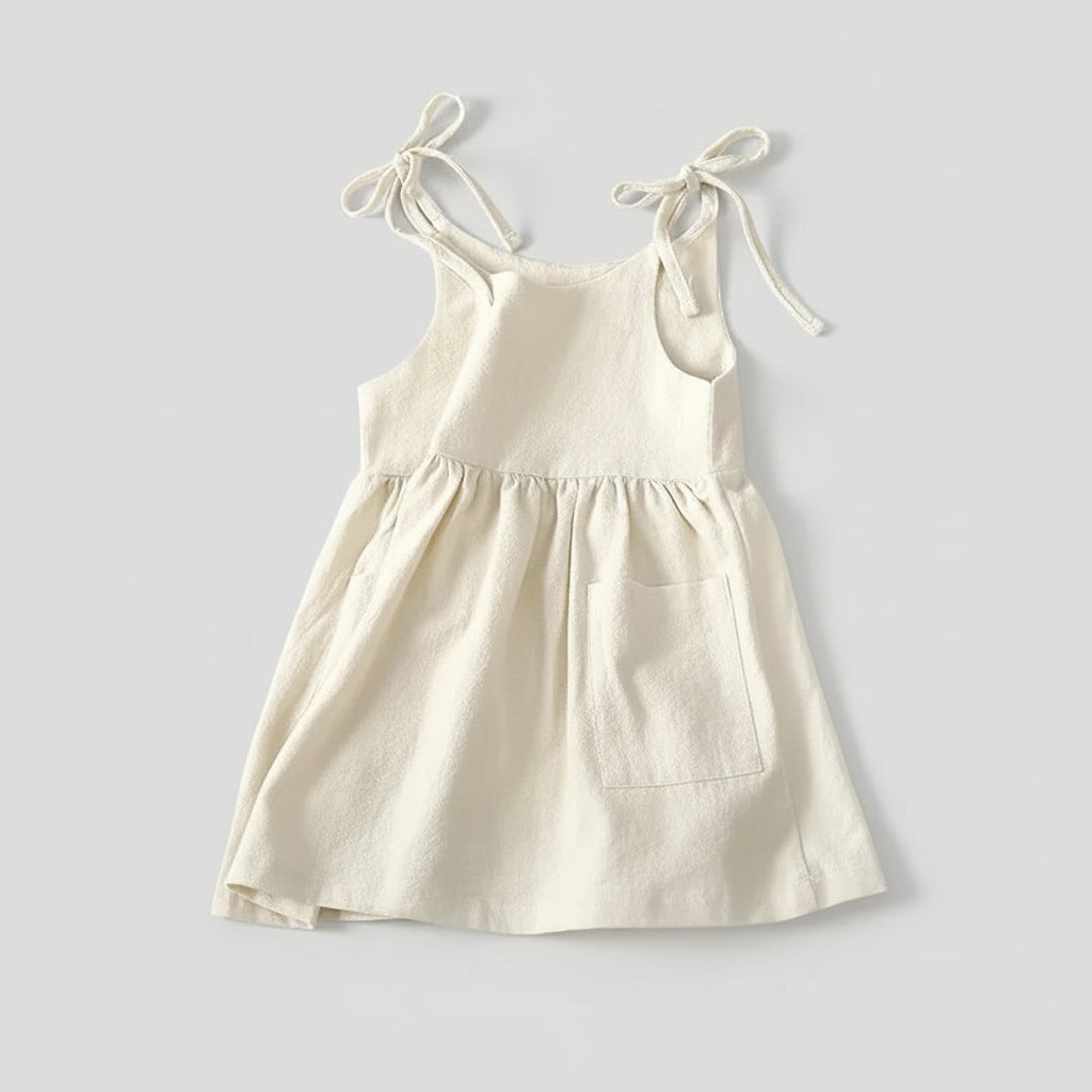 שמלת כתפיות כותנה - שיה