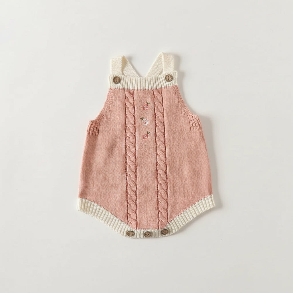 בגד גוף ורדרד סרוג - היילי