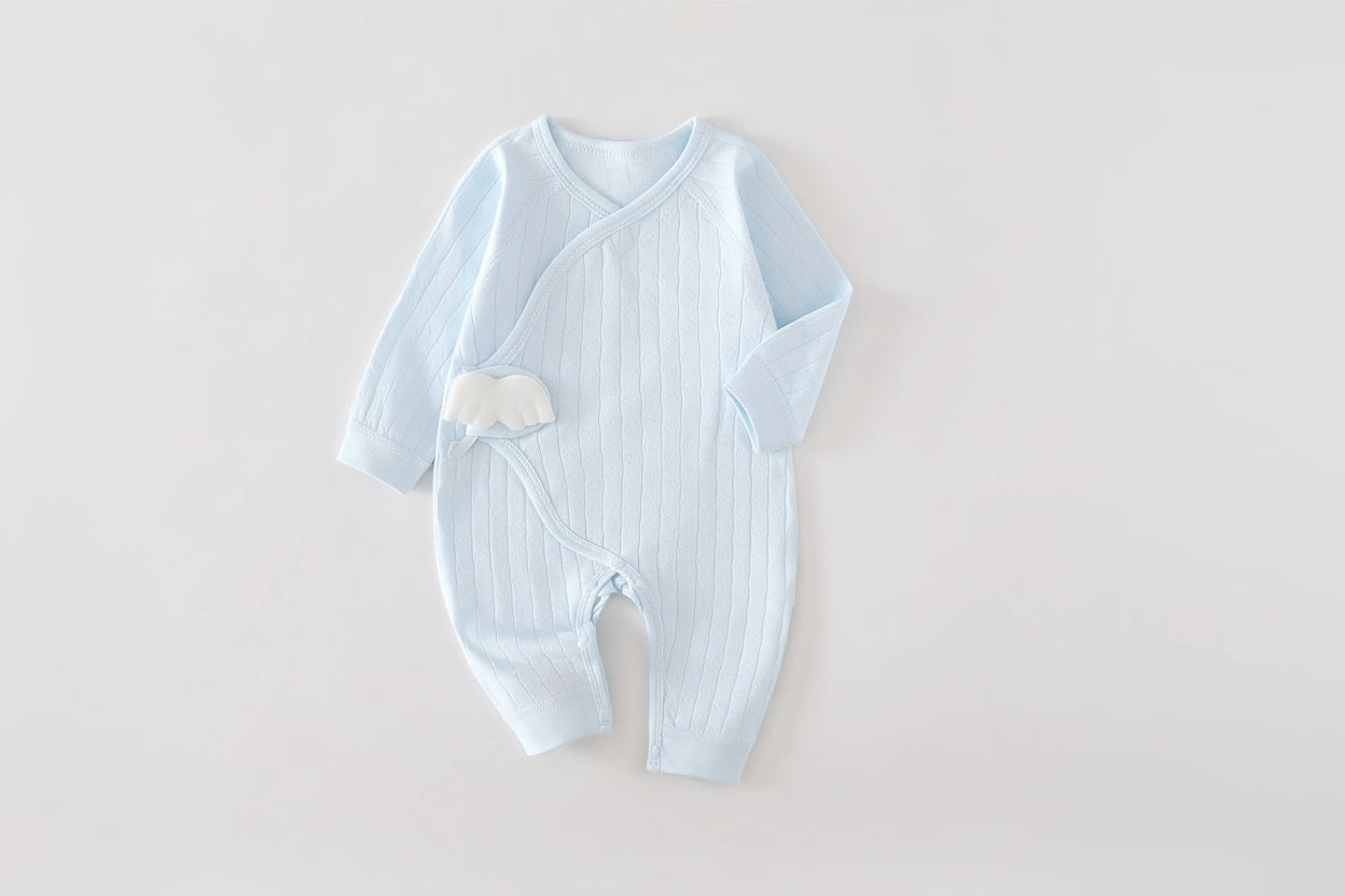 אוברול כותנה שרוול ארוך - בסגירת מעטפת