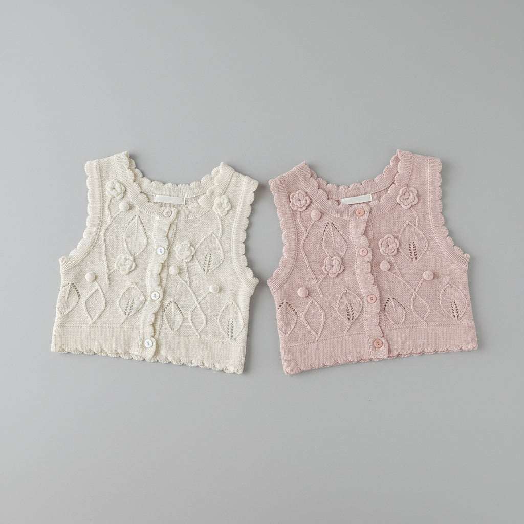 אפודה סרוגה - פנינה