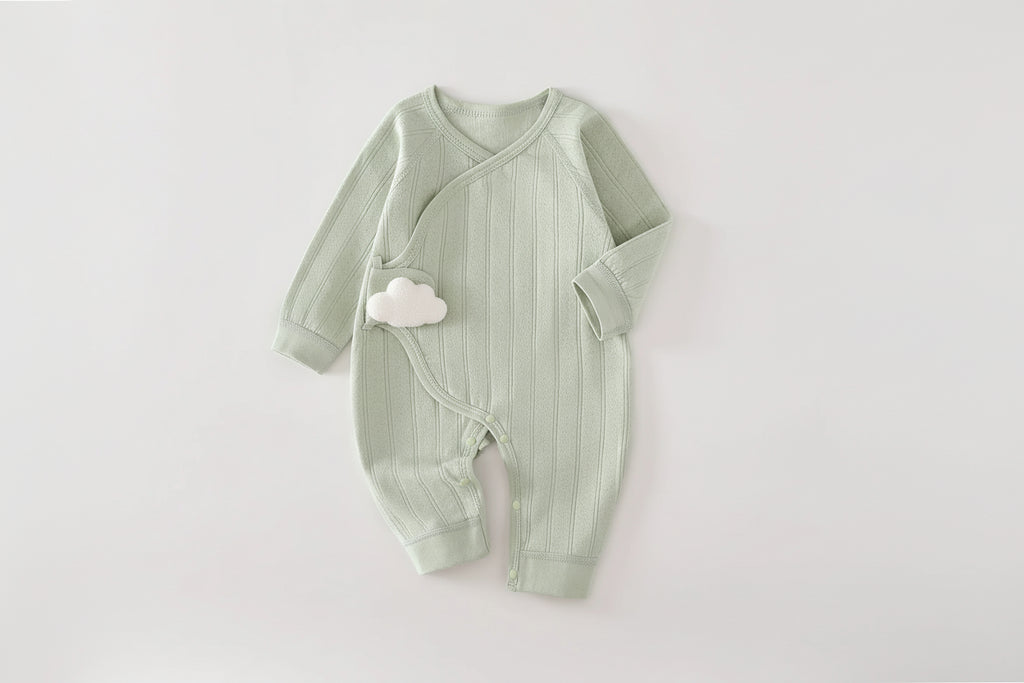 אוברול כותנה שרוול ארוך - בסגירת מעטפת