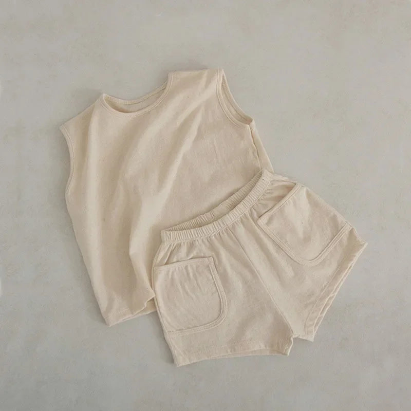 סט גופייה ומכנס קצר - אדם