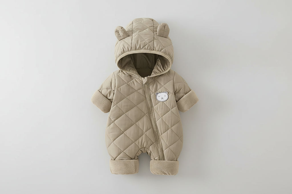 מעיל אוברול עם אוזני דובי