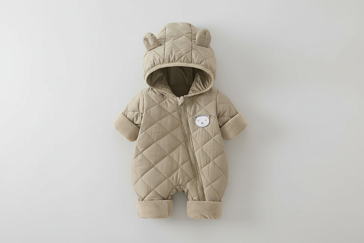 מעיל אוברול עם אוזני דובי