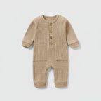 אוברול וופל שרוולים ארוכים - יואב