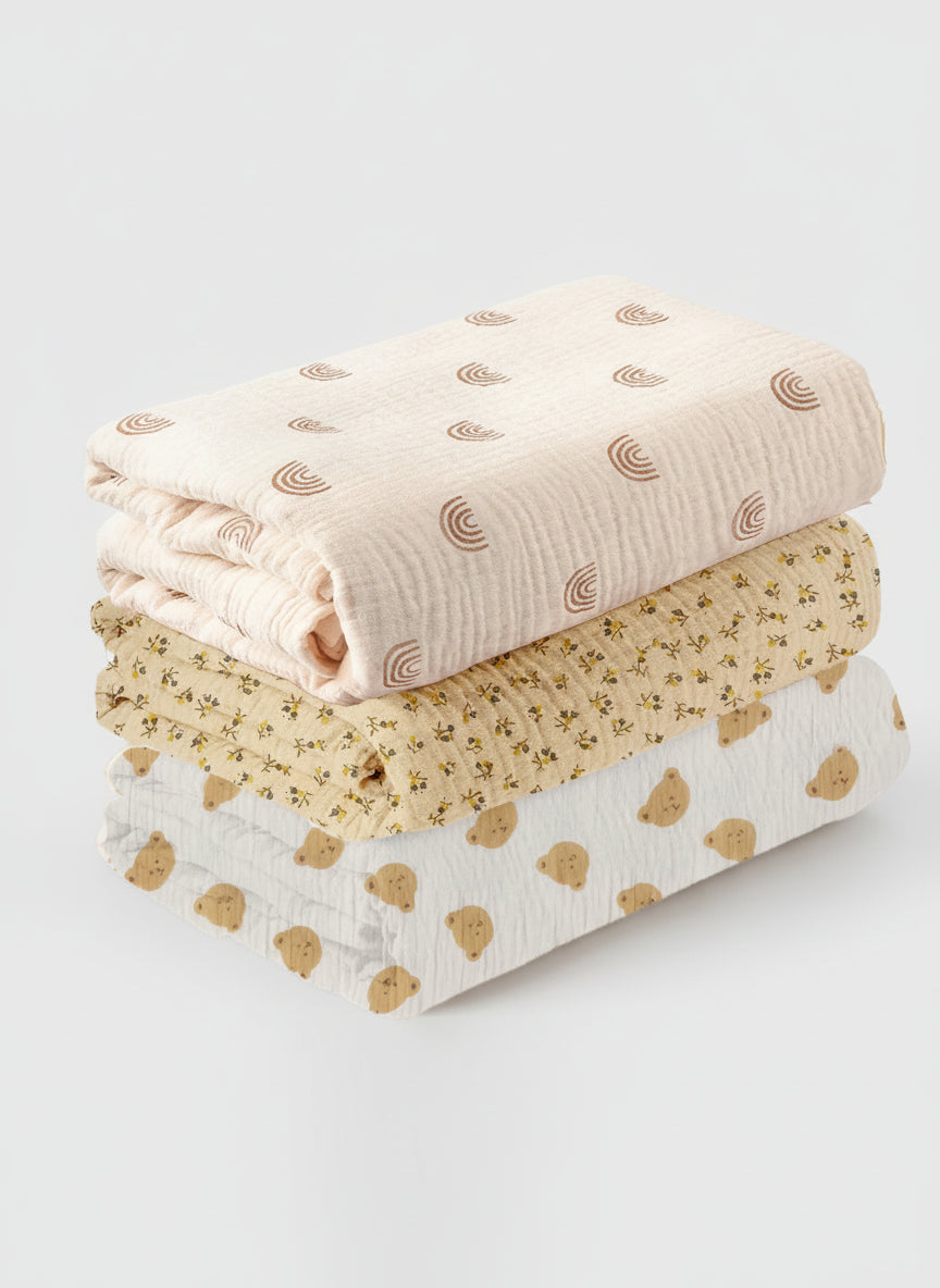 מארז 3 יחידות טטרה מכותנה - אלי