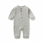 אוברול וופל שרוולים ארוכים - יואב