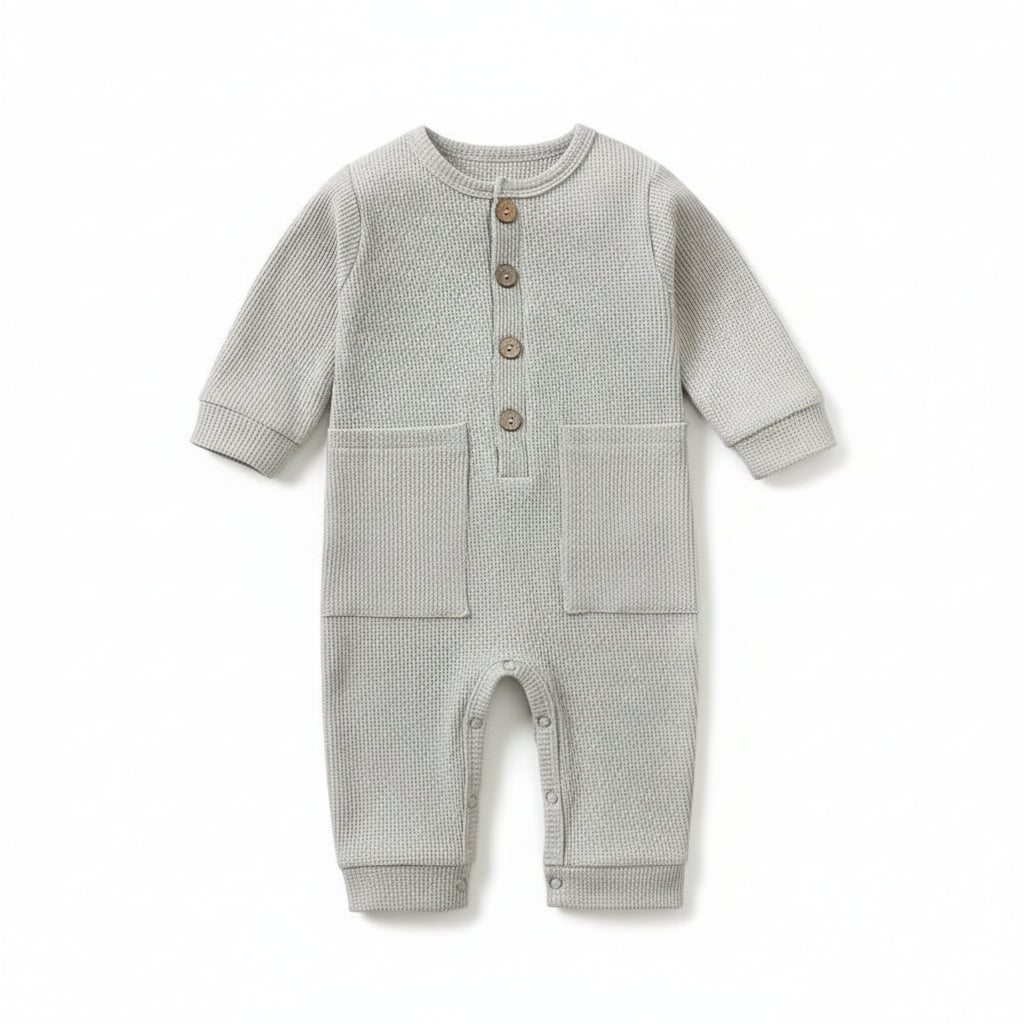 אוברול וופל שרוולים ארוכים - יואב