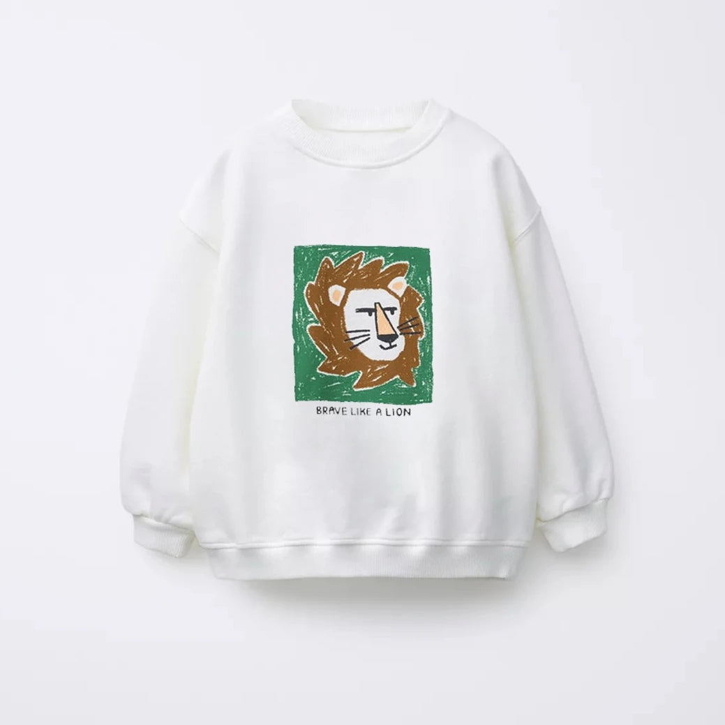 סווטשירט הדפס אריות – ליאו