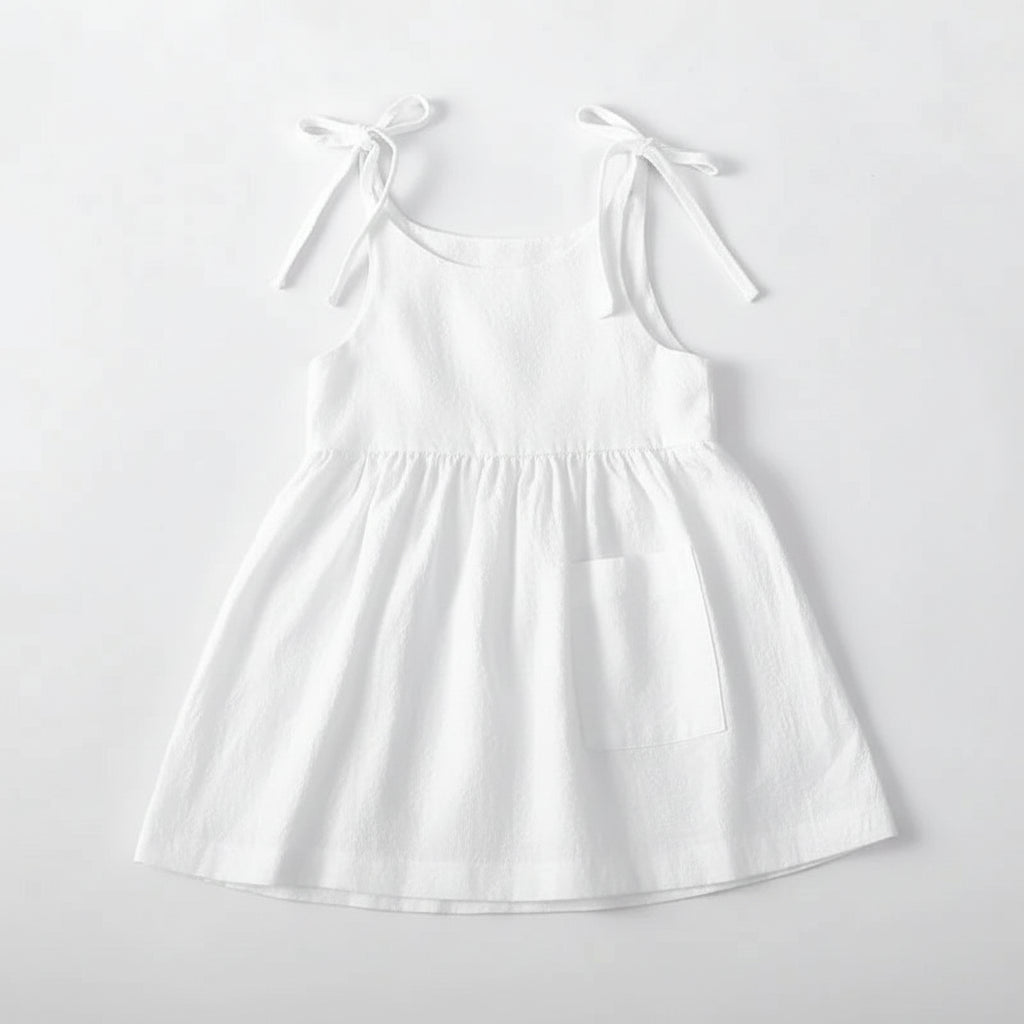 שמלת כתפיות כותנה - שיה