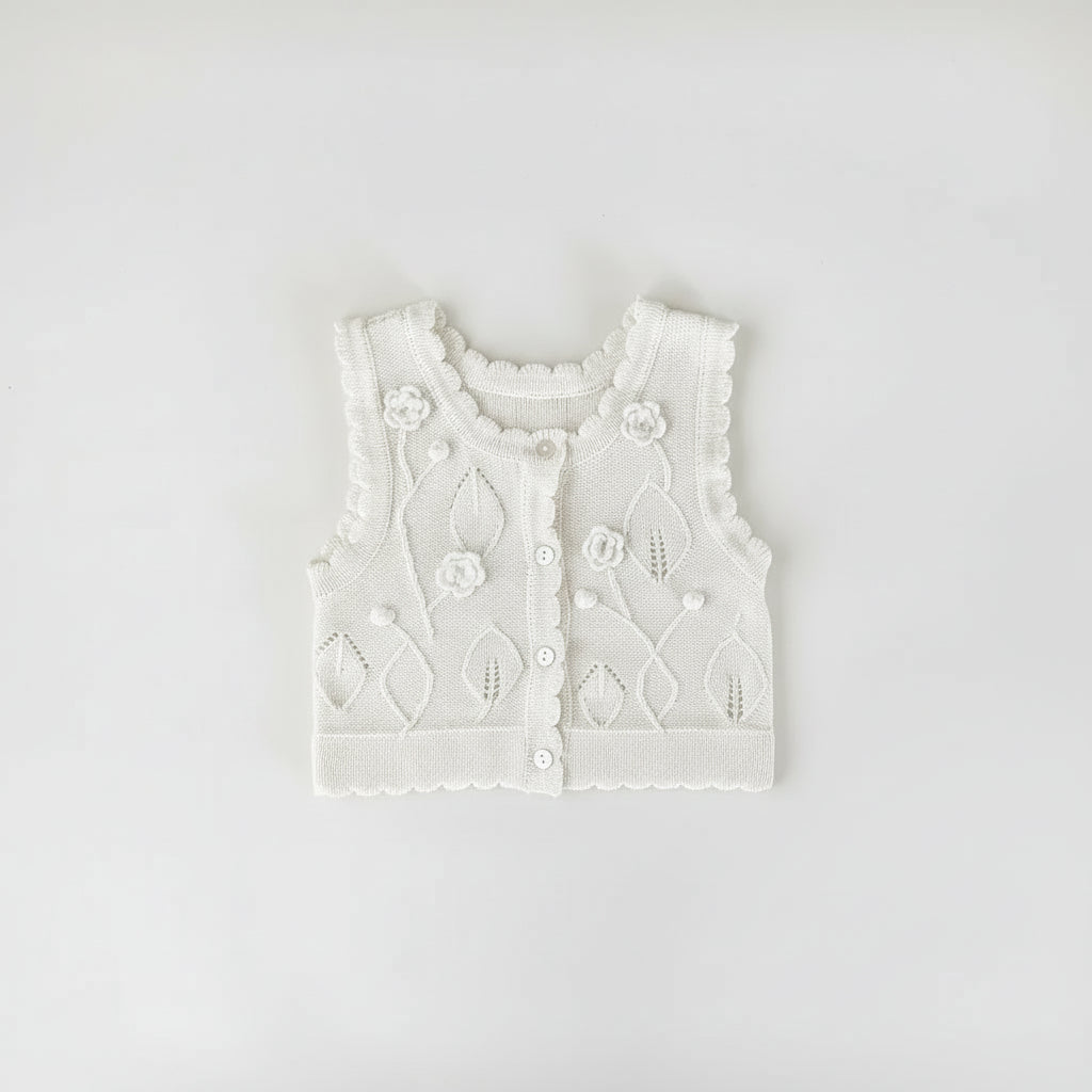 אפודה סרוגה - פנינה